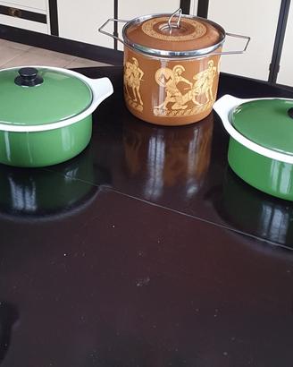 Batteria pentole vintage anni '60