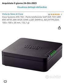 Centralino  VOIP CISCO ATA 191-K9