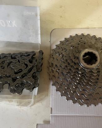 Shimano cassetta pignoni HG CS-M750 10v+catena