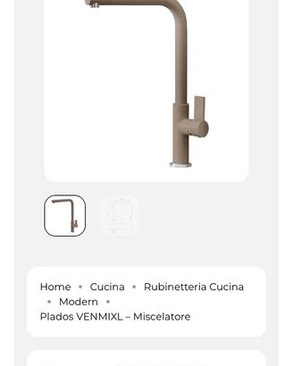 Rubinetto Miscelatore Plados VENMIXL col.tortora