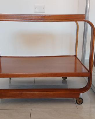 Carrello bar in noce curvato – Gino Maggioni