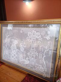 Quadro grande all' uncinetto