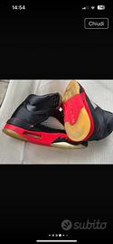 Scarpe Jordan 5 retro satin bred 43