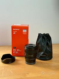 Obbiettivo Sony FE 20mm f/1.8 G SEL20F18G