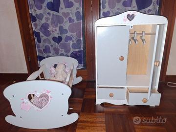 Set mobili gioco per bambole love bebè