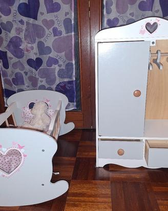 Set mobili gioco per bambole love bebè