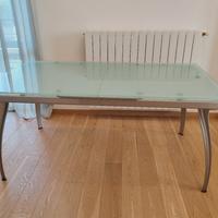 Tavolo cristallo allungabile 165 (215) x 90 - h 76