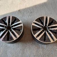 2 cerchi in lega da 17" originali Mercedes