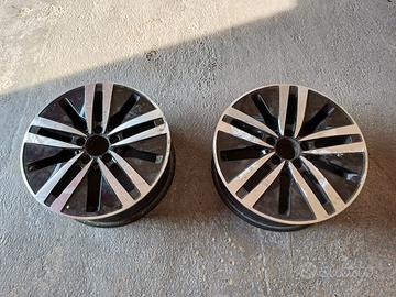 2 cerchi in lega da 17" originali Mercedes