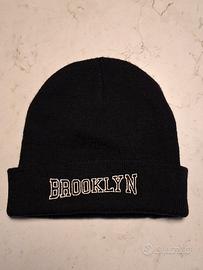 cappellino nero acrilico Terranova logo Brooklyn