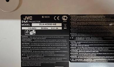 videoproiettore JVC DLA-HD550-WE (Full HD 1080p,)
