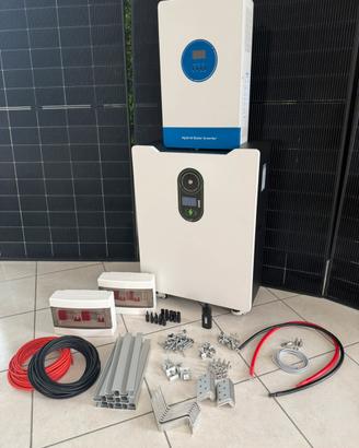 Impianto fotovoltaico 8kw con batteria da 15kwh