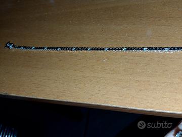 braccialetto tennis argento