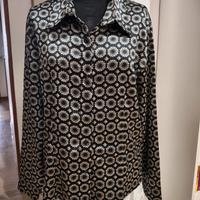 Camicia fantasia in tessuto lucido