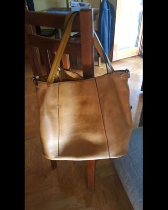 Borsa a spalla giallo senape