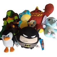 Pupazzi Peluche Justice league, Gormiti,Madagascar