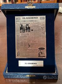 Targa celebrativa per il 50º de il Giorno