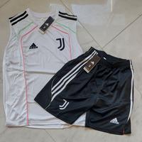 Canotta e pantaloncino Juve adidas bianca L