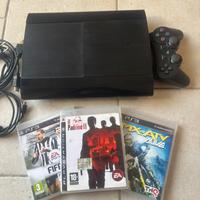 Playstation 3 ultraslim con 3 giochi (Padrino ecc)
