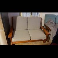 Divano due posti legno