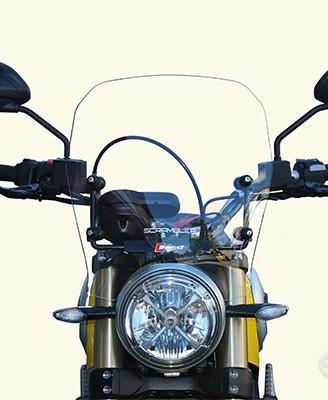 Cupolino scrambler 1100 17 /18 alto trasparente
