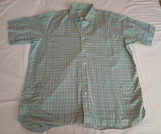 Camicia a quadretti maniche corte da uomo In