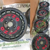 Adesivi per cerchi O.Z Racing Speedline corse ecc