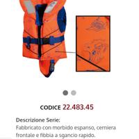 giubbotto salvagente per bambini 