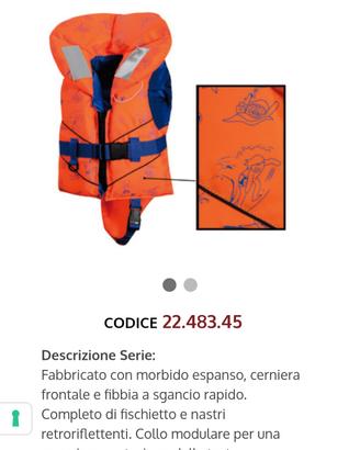 giubbotto salvagente per bambini 