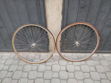 Coppia cerchi bici Record tubolari bicicletta cors