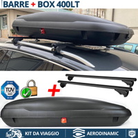BOX Tetto 400Lt + BARRE Portatutto per SKODA KAMIQ