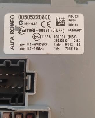 centralina body computer alfa mito/Giulietta 