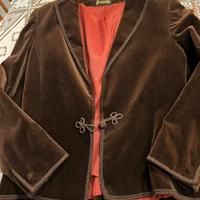 Giacca velluto elegante marrone