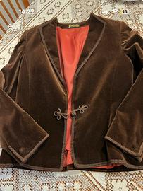 Giacca velluto elegante marrone
