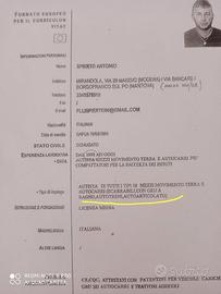 Autista patente CE CQC