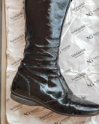 NERO GIARDINI Stivale donna pelle nera n. 39 