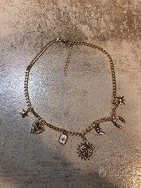 Colana oro finto inossidabile anti allergico