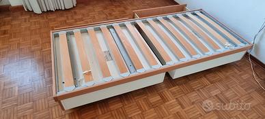 Letto con cassettiere
