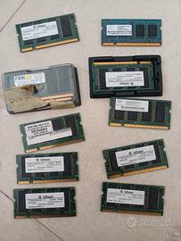 Lotto memorie per notebook- netbook varie dimensio
