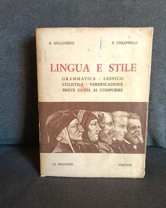 Libro scolastico 1964, Lingua e stile, Le Monnier 