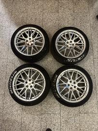 4 cerchi Japan Racing JR28 + 4 gomme estive