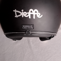 Casco jet Dieffe nero opaco