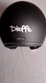 Casco jet Dieffe nero opaco