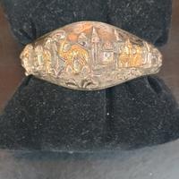 BRACCIALE ARGENTO E ORO FATTO A MANO LIBIA ANNI 40