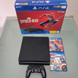 ps4 slim 1 TB aggiornamento 8.50+scatola+joystick 