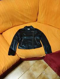 Giubbino similpelle nero bambina 11/12 anni