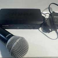 Microfono Gelato Shure BLX24E/PG58  completo