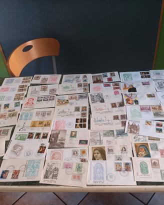 Collezione di 45 buste con francobolli