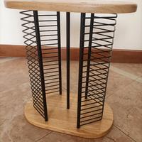 Porta CD (40 posti) in legno e ferro