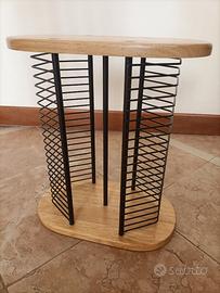 Porta CD (40 posti) in legno e ferro